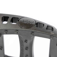 Close-up of Odyssey BMX Pedal with 'Twisted' end cap on white background