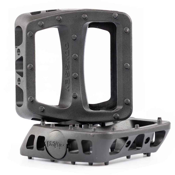 black plastic bmx pedals