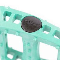 Teal odyssey bmx pedal with 'twisted' odyssey bmx pedal end cap
