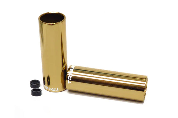 Tribal 4" Pegs - Gold 14mm With 10mm Adapter (Pair)
