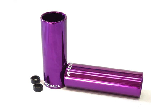 Tribal 4" Pegs - Purple 14mm With 10mm Adapter (Pair)