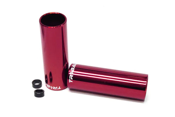 Tribal 4" Pegs - Red 14mm With 10mm Adapter (Pair)