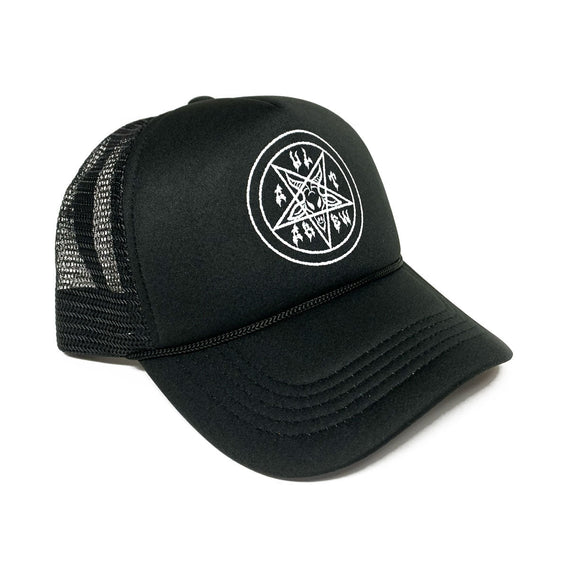 Cult Pentagram Trucker Cap - Black original