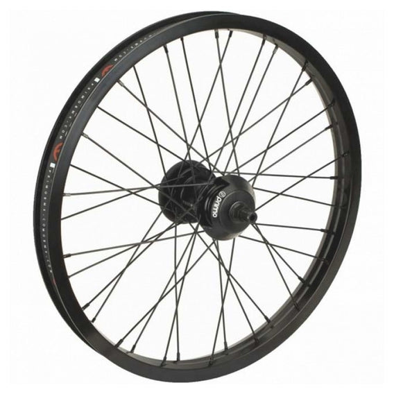 Primo LHD VS Freemix rear wheel with hubguards Black hub with black rim 9 tooth