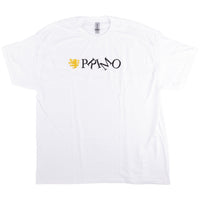 Primo Disjointed T-Shirt - White Front | Backyard UK BMX Shop