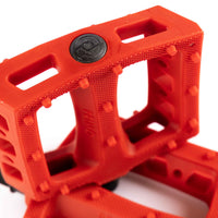 Primo JJ Plastic Pedals - Red 9/16"