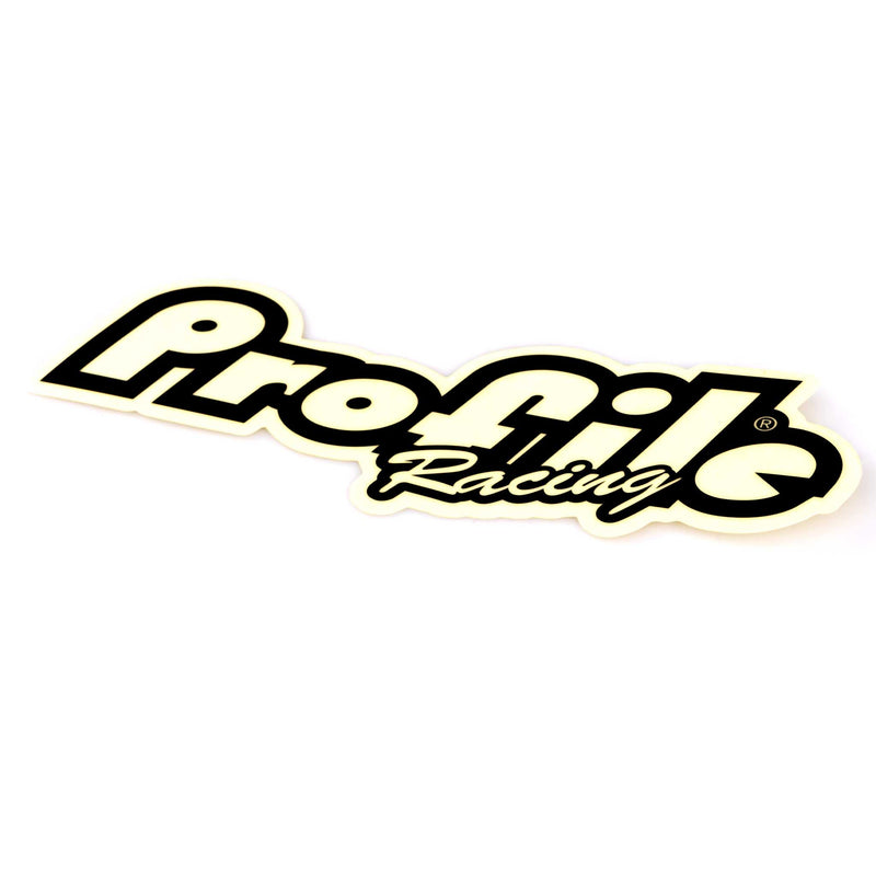 Profile Racing Large Logo Sticker - Black