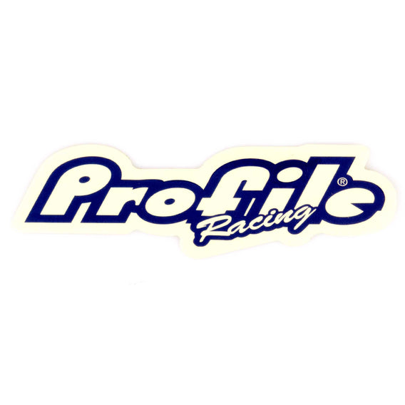 Profile Racing Small Logo Sticker - Blue