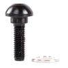 Profile Button Head Hub Bolt - Black 10mm - 14mm with the washer next to it