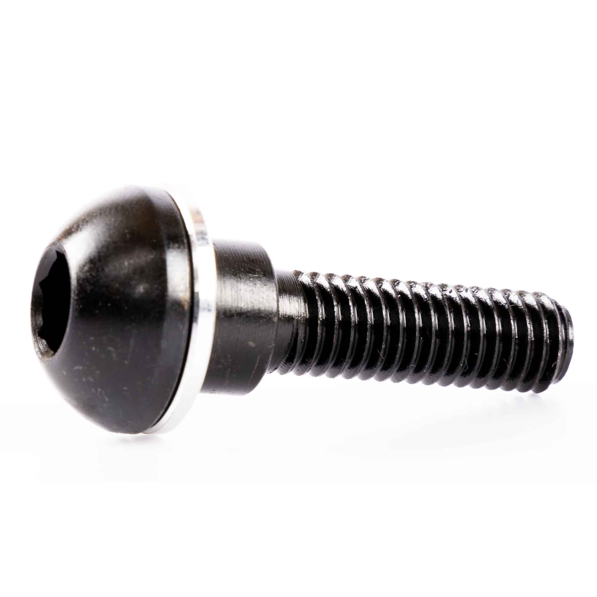 Profile Button Head Hub Bolt For Pegs - Black 10mm - 14mm on its side