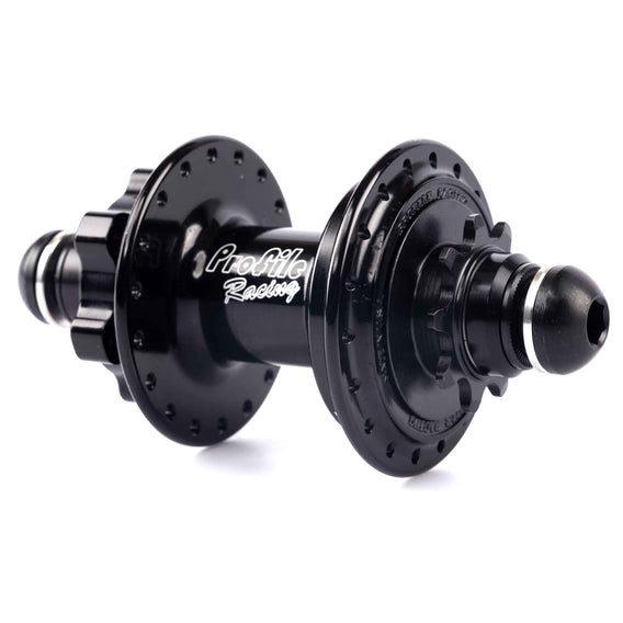 Profile RHD Elite Female Disc Hub - Black 9 Tooth angled