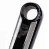 Profile Race RHD Cranks - Black close up of the logo and the splines