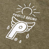 Profile Two Headed Gator Long Sleeve T-Shirt - Green front pocket logo detail close up