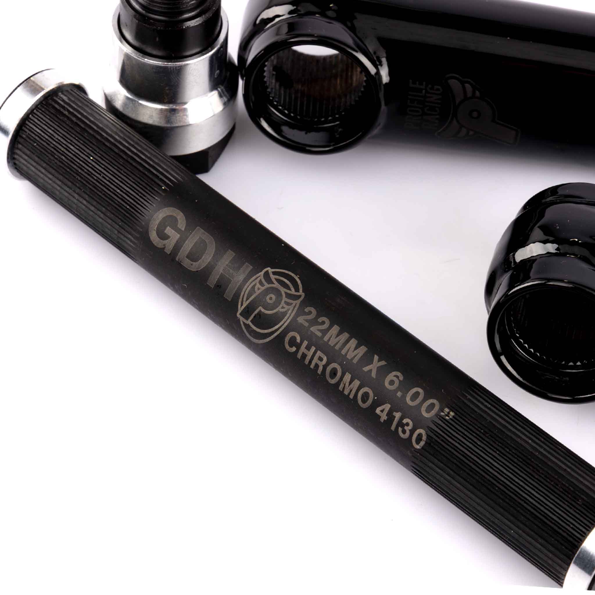 Profile Column Cranks Black | Profile BMX | Backyard BMX