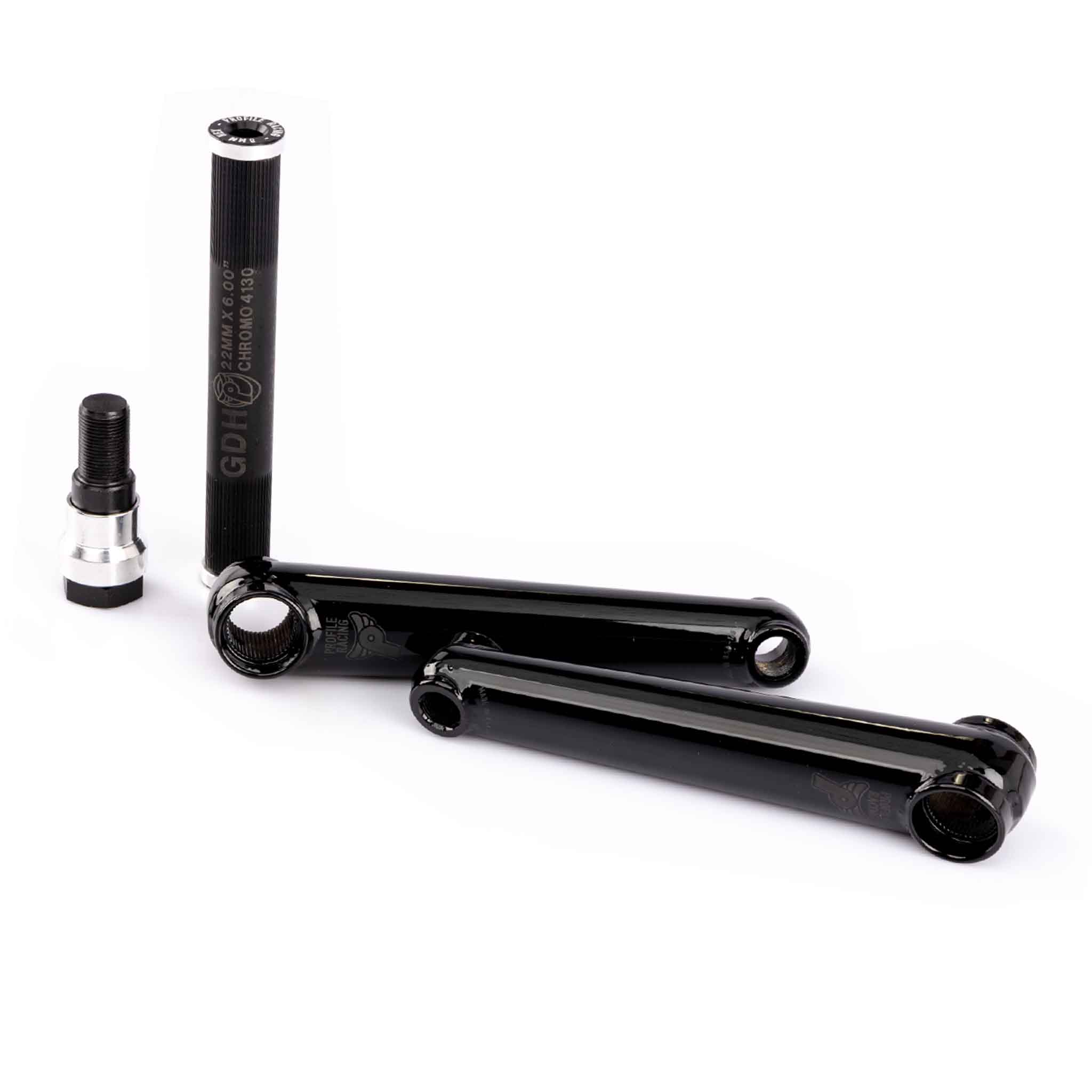 Profile Column Cranks Black | Profile BMX | Backyard BMX