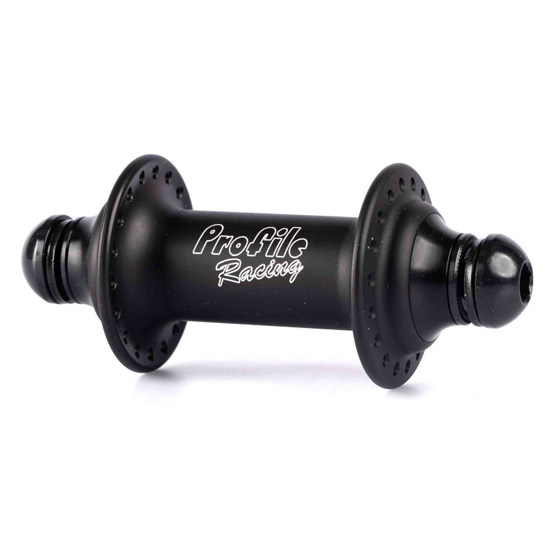 Profile BMX Elite Front Hub - Matt Black 10mm angled