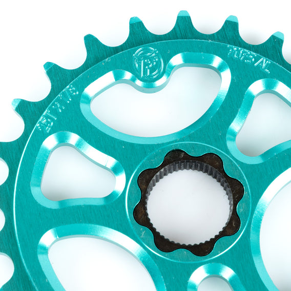 Profile Galaxy 22mm Spline Drive Sprocket - Aqua