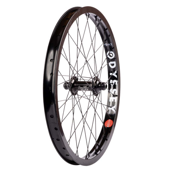 Profile Elite X Odyssey Hazard Lite Front Wheel Black front right view
