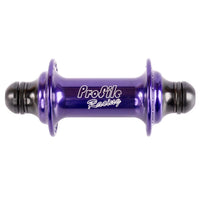 Profile Elite Front BMX Hub Purple 10mm front view