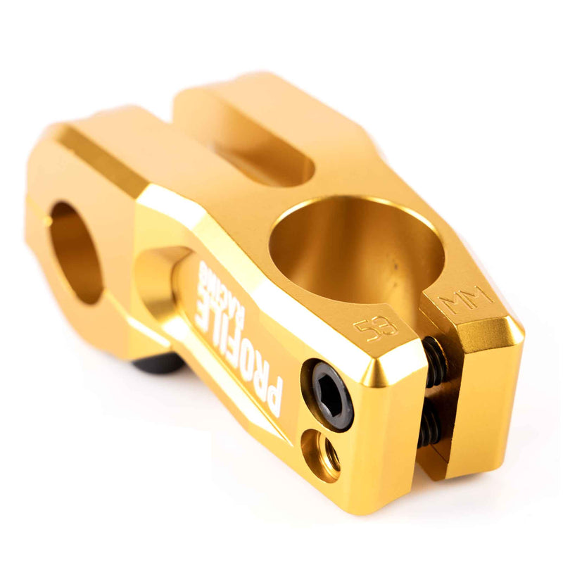Profile Push Top Load Stem - Gold | Backyard UK BMX