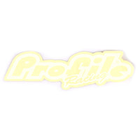 Profile Racing Large Logo Sticker - White
