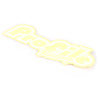 Profile Racing Large Logo Sticker - White