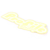 Profile Racing Large Logo Sticker - White