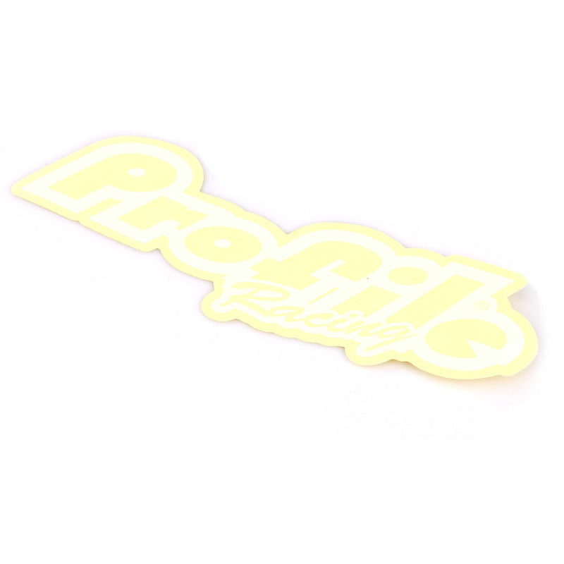 Profile Racing Large Logo Sticker - White