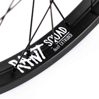 Rant Moonwalker RHD Freecoaster Wheel - Galactic Blue Hub with Black Rim detail