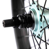 Rant Moonwalker RHD Freecoaster Wheel - Galactic Blue Hub with Black Rim NDS axle