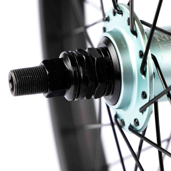 Rant Moonwalker RHD Freecoaster Wheel - Galactic Blue Hub with Black Rim NDS axle
