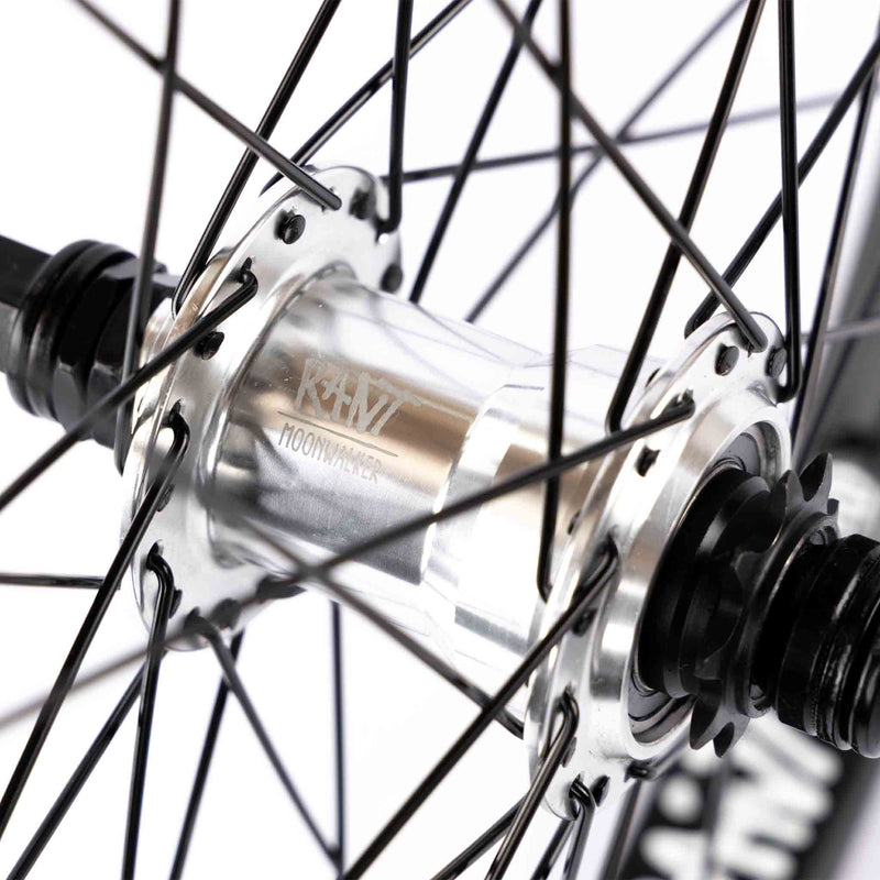 Rant Moonwalker RHD Freecoaster Wheel - Silver Hub with Black Rim hub