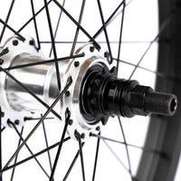 Rant Moonwalker RHD Freecoaster Wheel - Silver Hub with Black Rim DS axle