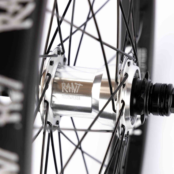 Rant Moonwalker RHD Freecoaster Wheel - Silver Hub with Black Rim hub