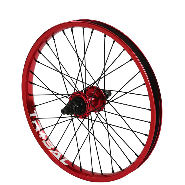 Tribal 18" RHD Cassette Rear Wheel - Red