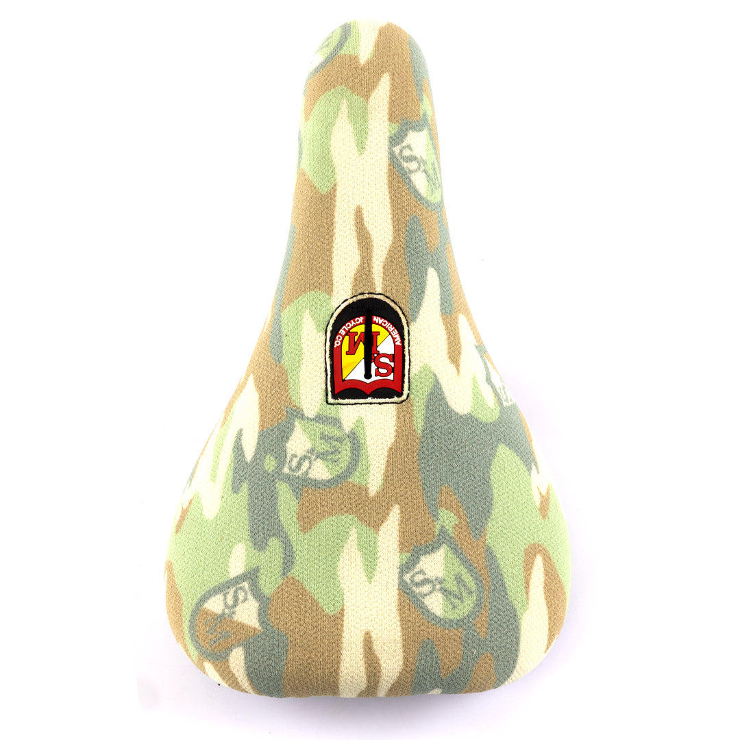 s&m bikes slim pivotal bmx seat camo backyard