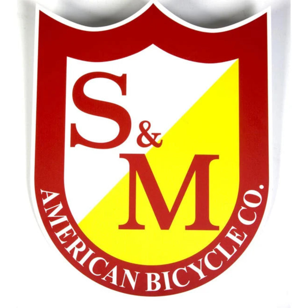 S&M Bikes Big Shield Sticker Backyard BMX