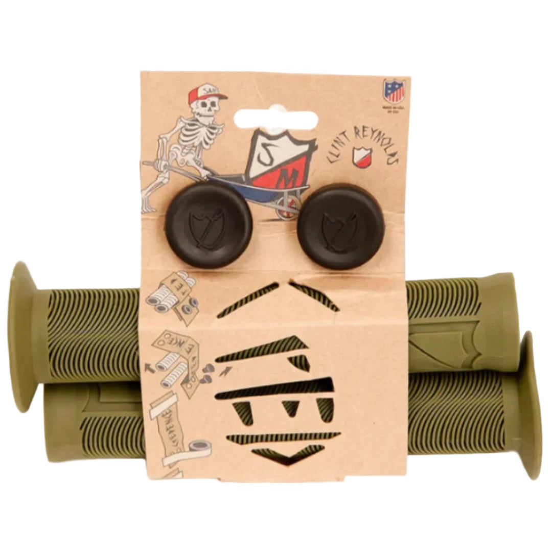 S&M bikes reynolds bmx grips army green backyard