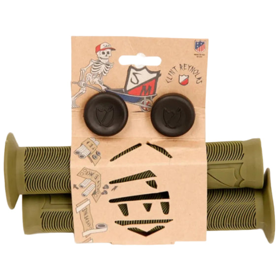 S&M bikes reynolds bmx grips army green backyard