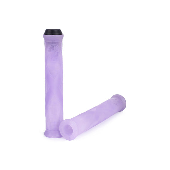 the shadow conspiracy flangeless bmx grips purple sci-fi backyard bmx