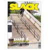 Slack BMX magazine issue 3 featuring Killian Roth doing a rail ride down a huge set of stairs