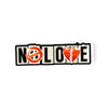 fiend bmx no love logo sticker small