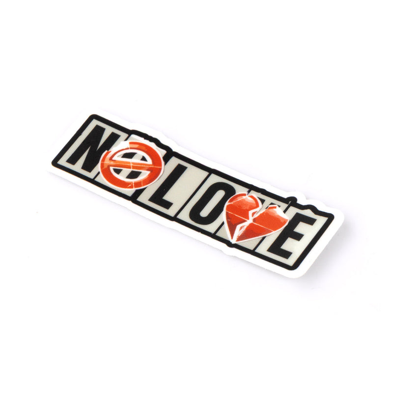 fiend bmx no love logo sticker small