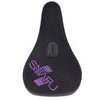 Snafu Fat Padded Pivotal Seat - Black / Purple top panel view