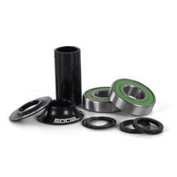 Social Bike Co Mid Bottom Bracket - Black 19mm
