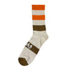 Cult Stripe Socks - Brown and Orange