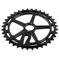 t1 logans run black bmx sprocket 36t angle