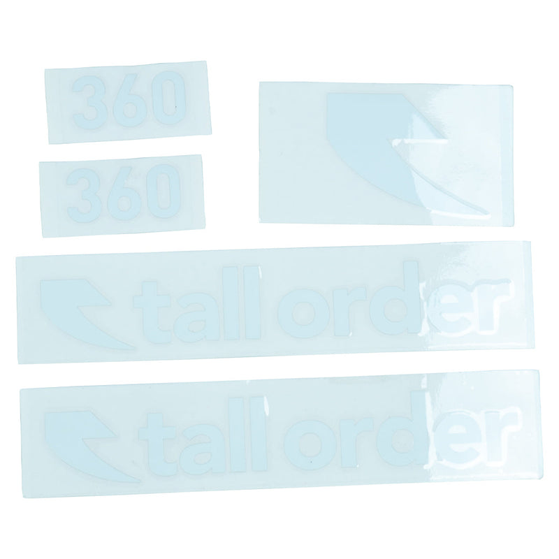 Tall order 360 Frame Stickers - White