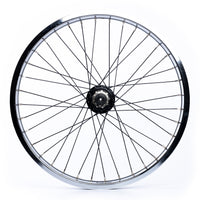 Tall Order Dynamics LHD Cassette Wheel - Black With Chrome Rim And Silver Nipples 9 Tooth