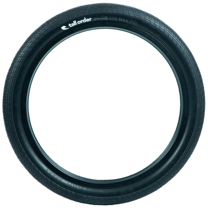 Tall Order Foldable Reilly Park Tyre - Black 2.10" profile shot side on